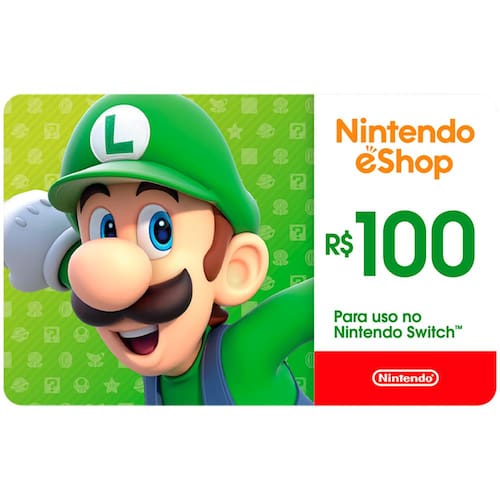 Gift Card Nintendo: 300 Reais - Cartão Presente Digital