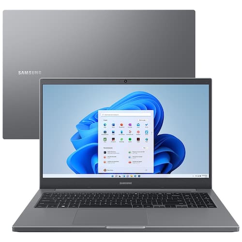 Notebook Samsung Core i3-1115G4 8GB 1TB Tela Full HD 15.6” Windows 11 Book NP550XDA-KV5BR Menor preço em Notebook Samsung Core i3-1115G4 8GB 1TB Tela Full HD 15.6” Windows 11 Book NP550XDA-KV5BR