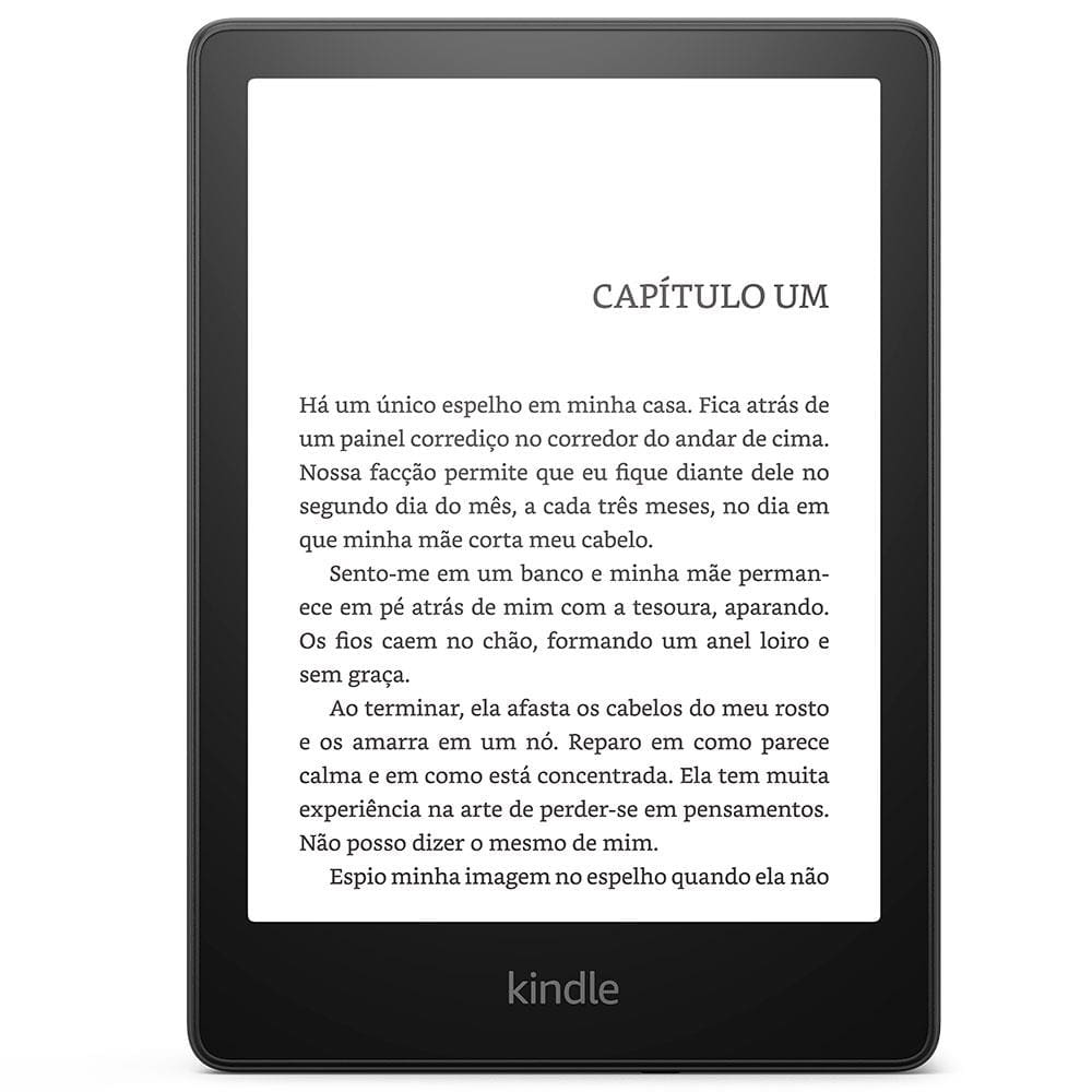 Kindle Paperwhite Preto com 8GB, Tela de 6,8”, Wi-Fi, Iluminação Embutida e À Prova D'água - 11ª Geração
