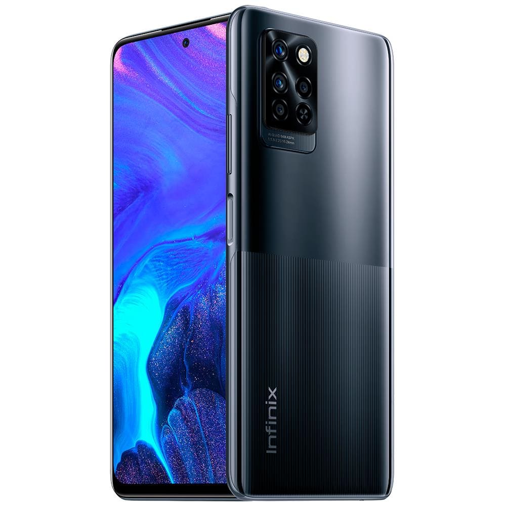 Smartphone Infinix Note 10 Pro 128GB, Câmera Quádrupla 64MP, Bateria 5000 mAh, Tela 6,95” de 90 Hz FullHD, Dual Chip, 8GB RAM – Preto