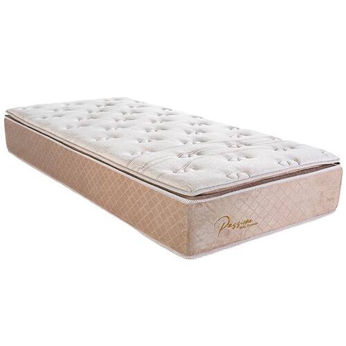 Colchão Solteiro Biflex Passione com Pillow Top e Molas Ensacadas 30x88x188cm – Areia Menor preço em Colchão Solteiro Biflex Passione com Pillow Top e Molas Ensacadas 30x88x188cm – Areia