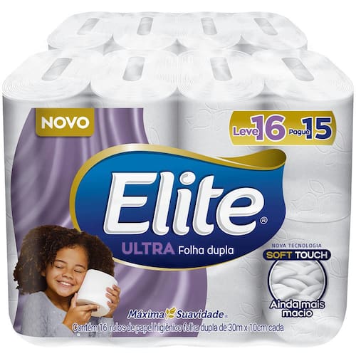 Papel Higiênico Elite Dualette Folha Dupla Ultra - 16 Rolos é ruim? Papel Higiênico Elite Dualette Folha Dupla Ultra - 16 Rolos é boa?