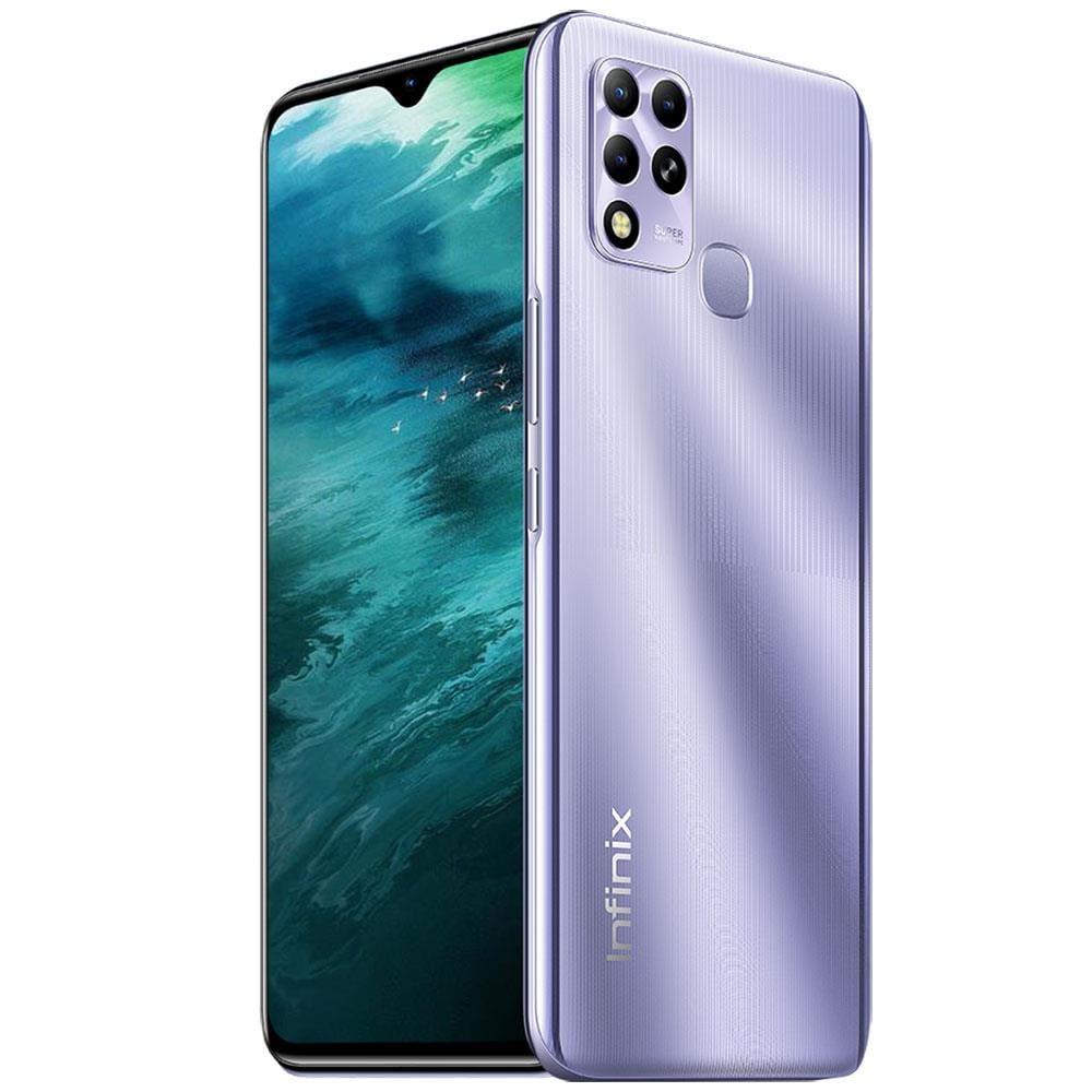 Smartphone Infinix Hot 11 Prata 128GB, 4GB RAM, Câmera Tripla até 50 MP, Bateria de 6000 mAh,Tela 6,82” de 90 Hz HD , Dual Chip