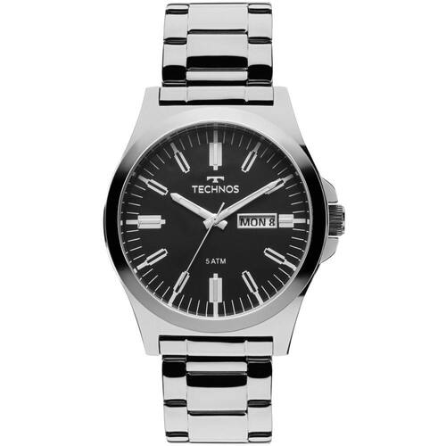 Relógio Masculino Analógico Technos Steel 2305AX/1P - Prata Menor preço em Relógio Masculino Analógico Technos Steel 2305AX/1P - Prata