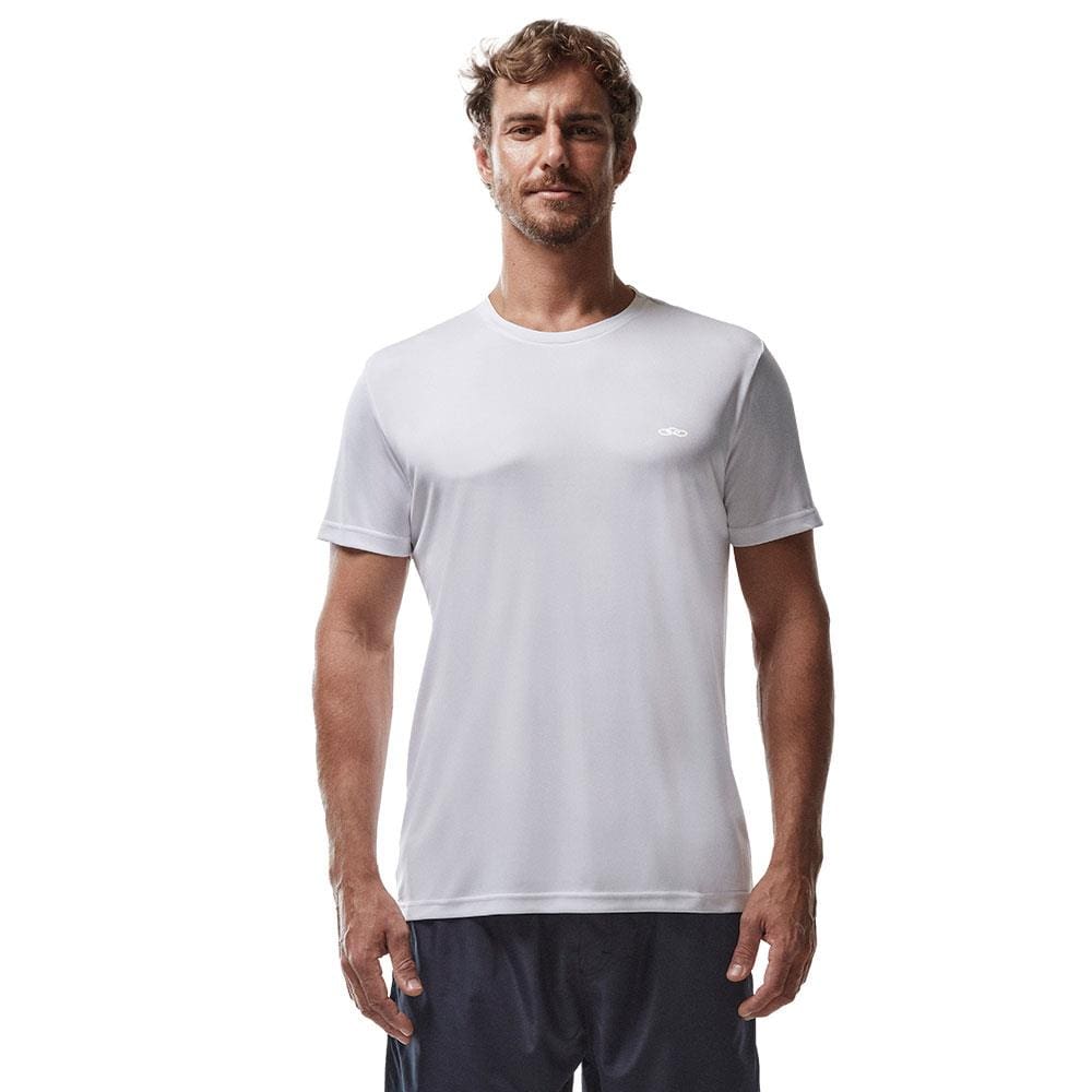Camiseta Masculina Olympikus T-Shirt Manga Curta Essential - Branco