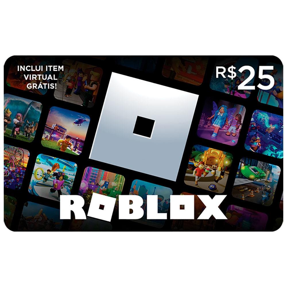 Cartão Presente Digital Roblox - R$25