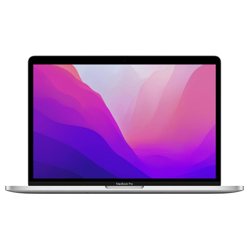 Notebook Apple MacBook Pro 13,3" com M2 da Apple, 8 CPU, 10 GPU, 8GB RAM, 256GB SSD – Prateado
