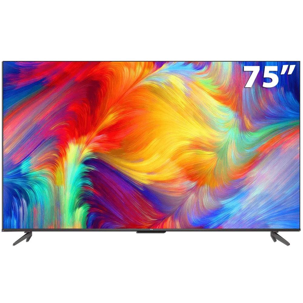 Smart TV LED 75" 4K TCL 75P735 Google TV HDR Dolby Vision Atmos ALLM WiFi Dual Band Bluetooth Integrado Comando de Voz