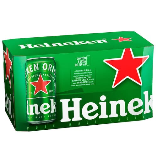 Cerveja Heineken Pilsen Lata 269ml - 8 Unidades é ruim? Cerveja Heineken Pilsen Lata 269ml - 8 Unidades é boa?