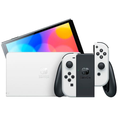 Console Nintendo Switch OLED 64GB com Controle Joy-Con Branco