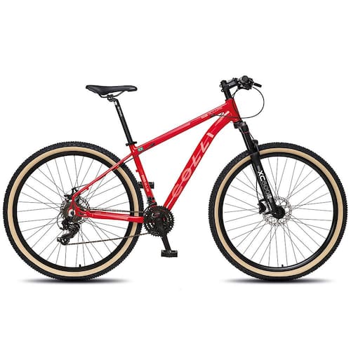 Bicicleta Aro 29 Colli Alure 21 Marchas, Câmbio Shimano, Freios Hidráulicos e Quadro Alumínio - Vermelho/Bege Menor preço em Bicicleta Aro 29 Colli Alure 21 Marchas, Câmbio Shimano, Freios Hidráulicos e Quadro Alumínio - Vermelho/Bege