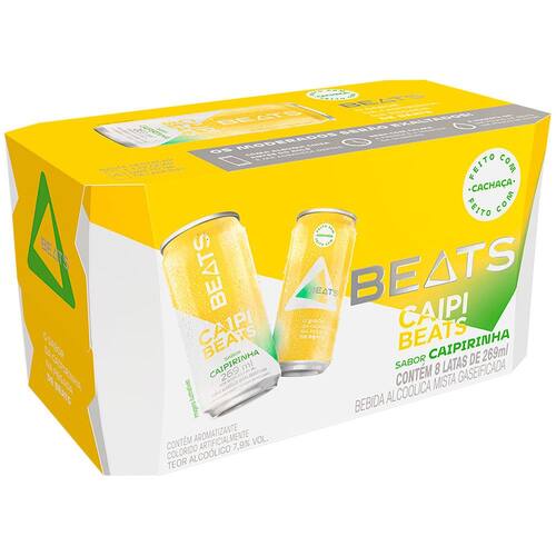 Bebida Mista Skol Beats Caipirinha Lata 269ml - 8 Unidades Menor preço em Bebida Mista Skol Beats Caipirinha Lata 269ml - 8 Unidades