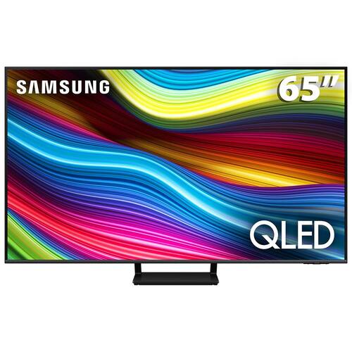 Smart TV 65" QLED 4K Samsung Q70C, Modo Game, Processador IA, Som em Movimento Virtual, Tela sem limites, Design AirSlim, Alexa Built In