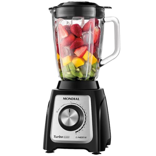 Liquidificador Mondial Turbo Glass L-1400 GI Preto/Inox 1400W com Jarra de Vidro é boa?