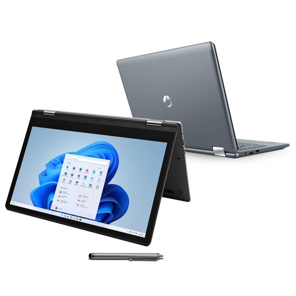 Notebook Positivo Duo 2 em 1 Intel Celeron 4GB 128GB 11,6" IPS HD Windows11 C4128B-3 com Microsoft 365 Personal