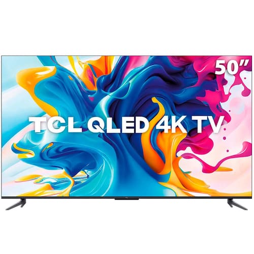 Smart Tv 4k Tcl Qled 55” Com Google Tv, Dolby Vision, Bluetooth E Wi-fi -  55c825