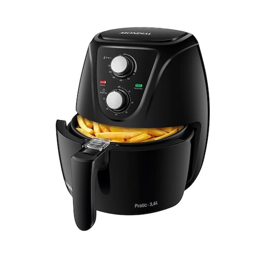 Fritadeira Elétrica Sem Óleo 4L Gaabor Air Fryer Jumbo 1500W Antiaderente  127V Grafite Fosco