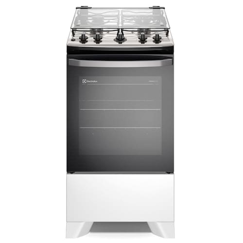 Fogão Electrolux 4 bocas Efficient FE4IB com Mesa Inox, PerfectCook, VaporBake e Acendimento Automático Bivolt – Branco