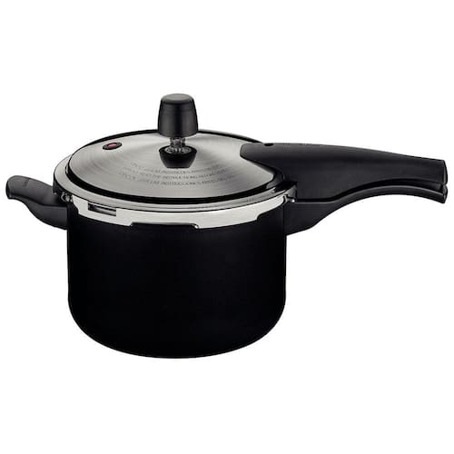 Panela de Pressão 4,5 L Tramontina Vancouver Effect em Alumínio com Revestimento Antiaderente Starflon Max - Preto Menor preço em Panela de Pressão 4,5 L Tramontina Vancouver Effect em Alumínio com Revestimento Antiaderente Starflon Max - Preto