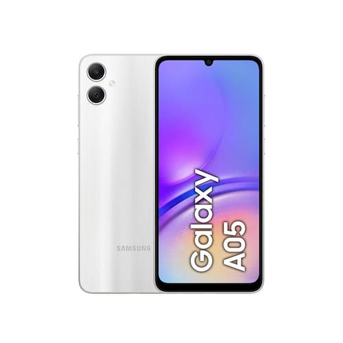 Menor preço em Smartphone Samsung Galaxy A05 Prata 128GB, 4GB RAM, Processador Octa-Core, Bateria de 5000mAh, Tela Infinita de 6.7", Câmera Traseira Dupla Dual Chip