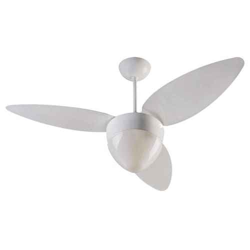 Ventilador de Teto Ventisol Aires com Lustre e 3 Velocidades - Branco