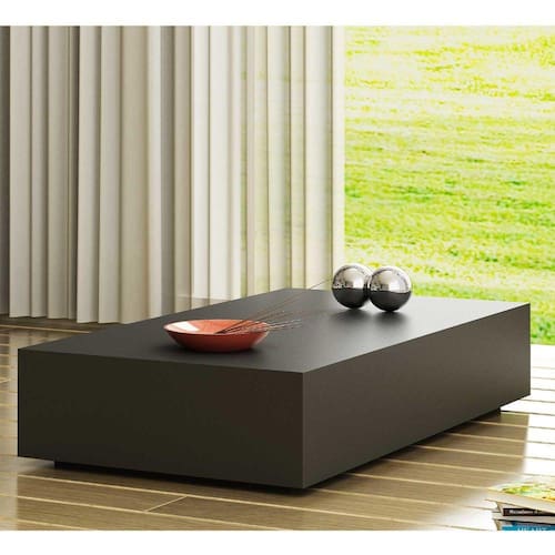 Mesa de Centro Retangular Uvim - Preto Menor preço em Mesa de Centro Retangular Uvim - Preto