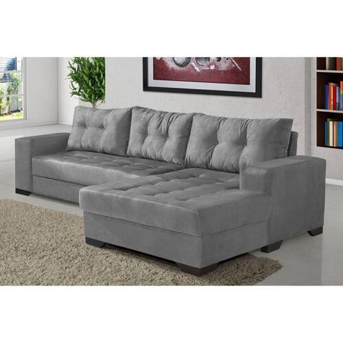 Sofá 5 Lugares Dijon com Chaise Direito Suede é boa?