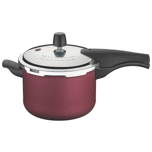 Panela de Pressão Vancouver 4,5 Litros Alumínio Cereja - Tramontina Menor preço em Panela de Pressão Vancouver 4,5 Litros Alumínio Cereja - Tramontina