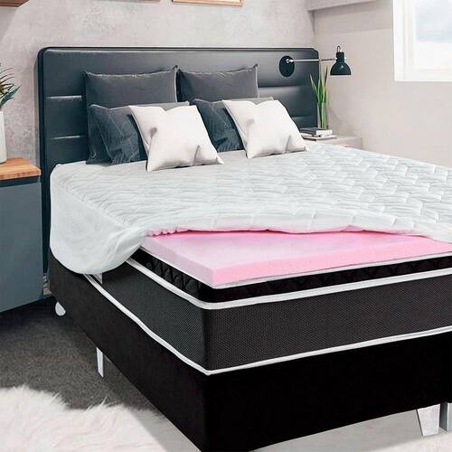 Pillow Top De Espuma Soft D40 com Capa Percal com Zíper Casal Menor preço em Pillow Top De Espuma Soft D40 com Capa Percal com Zíper Casal