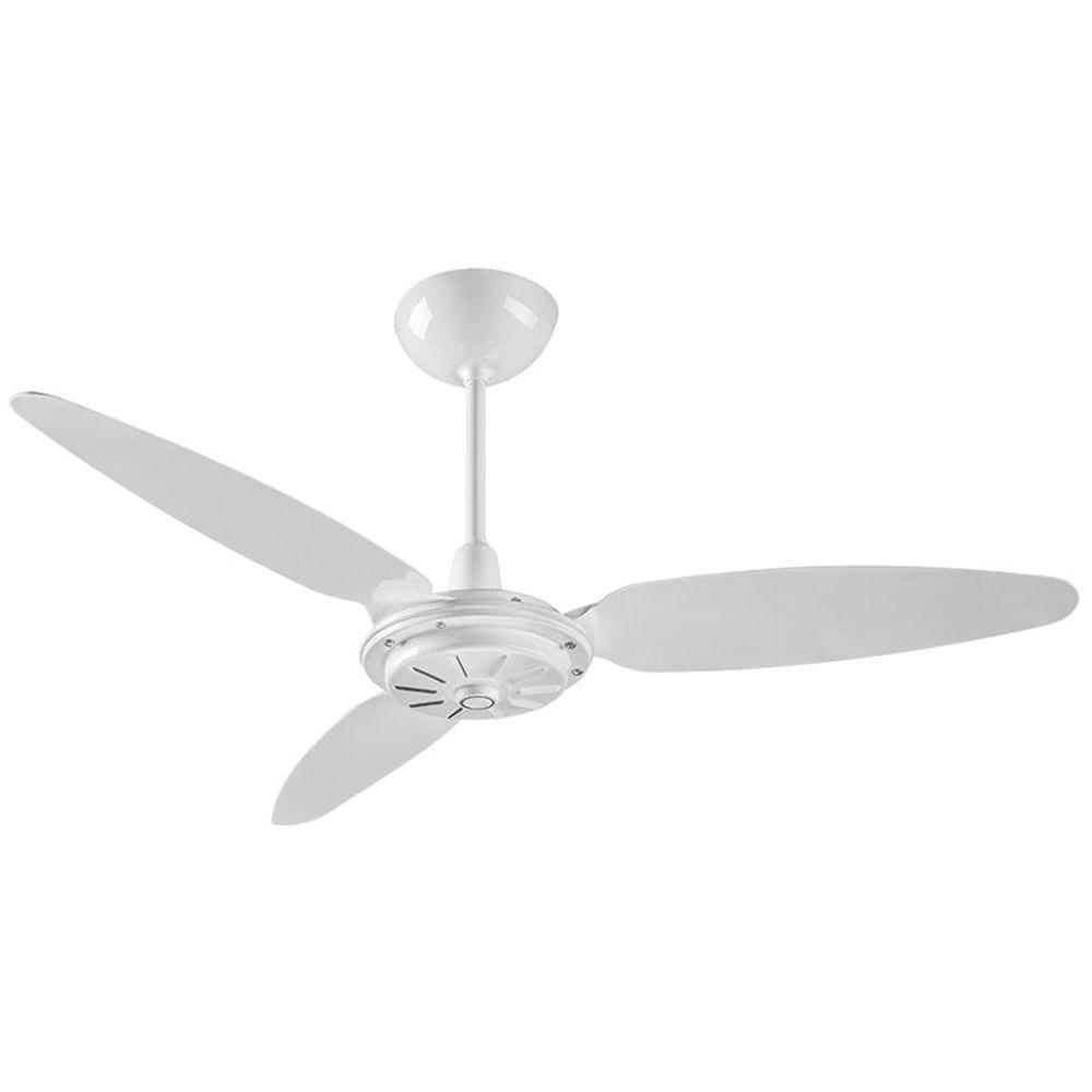 Ventsol Ventilador de Teto Comercial, Branco, 3 Pás, 127V